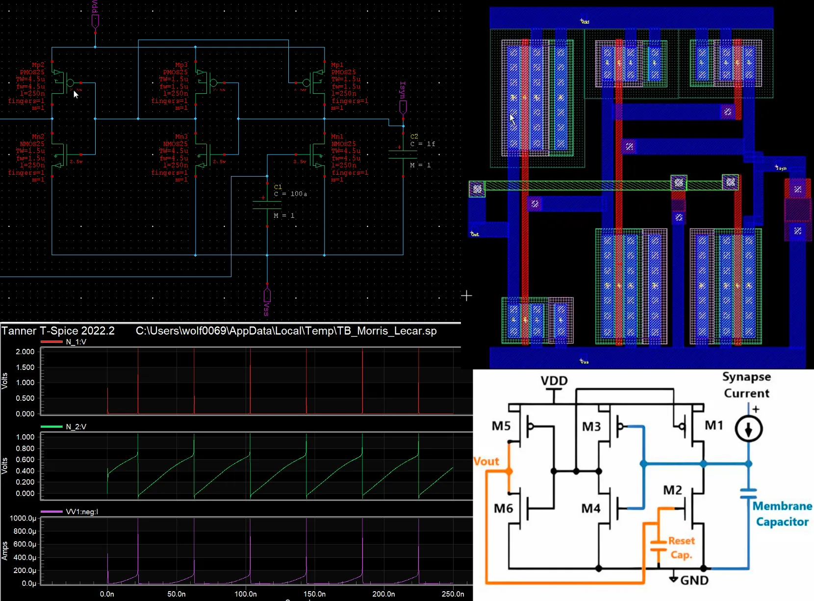 Hero image for Simulating Energy Efficient Spiking Neurons (VLSI Design)